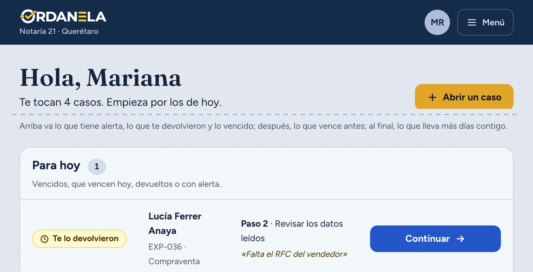 Mis pendientes de Mariana Robles, con EXP-036 de Lucía Ferrer Anaya en «Para hoy»